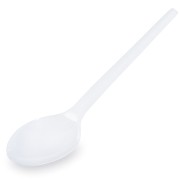 GASTRO Einweg-Löffel, 165mm, Kunststoff, lebensmittelecht, weiß, 100 Stk.