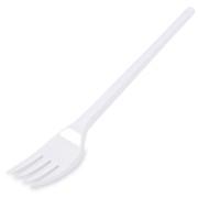 GASTRO Einweg-Gabel, 165mm, Kunststoff, lebensmittelecht, weiß, 100 Stk.