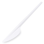 GASTRO Einweg-Messer, 165mm, Kunststoff, lebensmittelecht, weiß, 100 Stk.