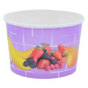 Eisbecher, Pappe rund 220 ml Ø 85mm, Höhe 55mm, Fruchtreigen, 45 Stk.