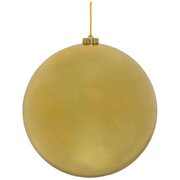 Weihnachtskugeln aus Kunststoff gold, 10cm, 4 Stk.