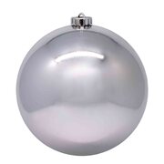 Weihnachtskugeln Christbaumkugeln XL aus Kunststoff silber, 25cm, 1 Stk.