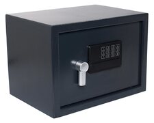 Tresor Safe 35x25x25cm mit elektronischem Zahlenschloss fr Tisch/Wandmontage anthrazit