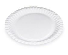Pappteller KU 23, rund 23 cm, aus Recyclingmaterial, 100 Stk.