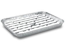 Alu-Grillpfanne Grillschalen BBQ, 34.4 x 22.4cm, mehrfach verwendbar, 5 Stk.