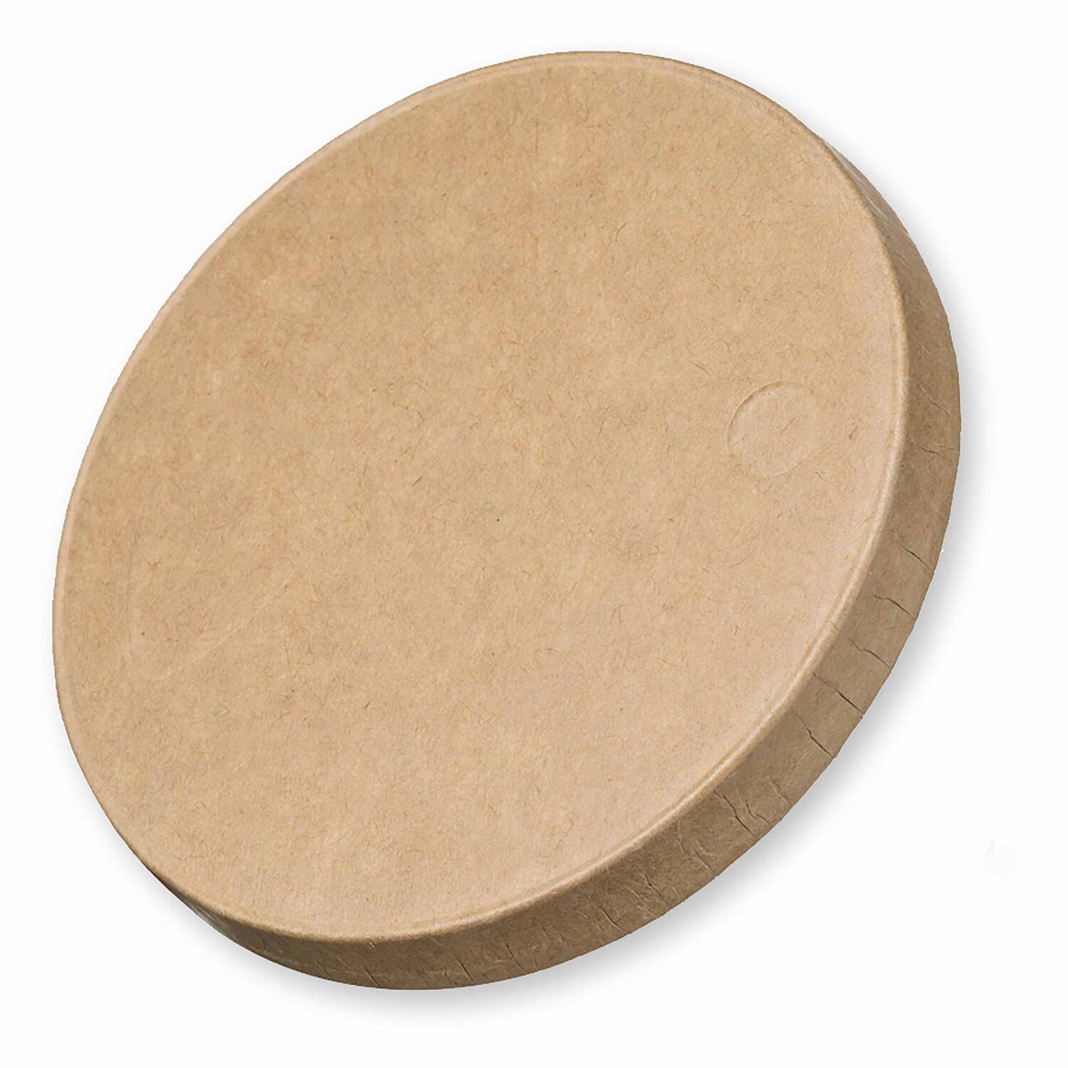 Deckel fr Eisbecher Feinkostbecher aus Kraftpapier braun   91mm, 140 - 350ml, 50 Stk.