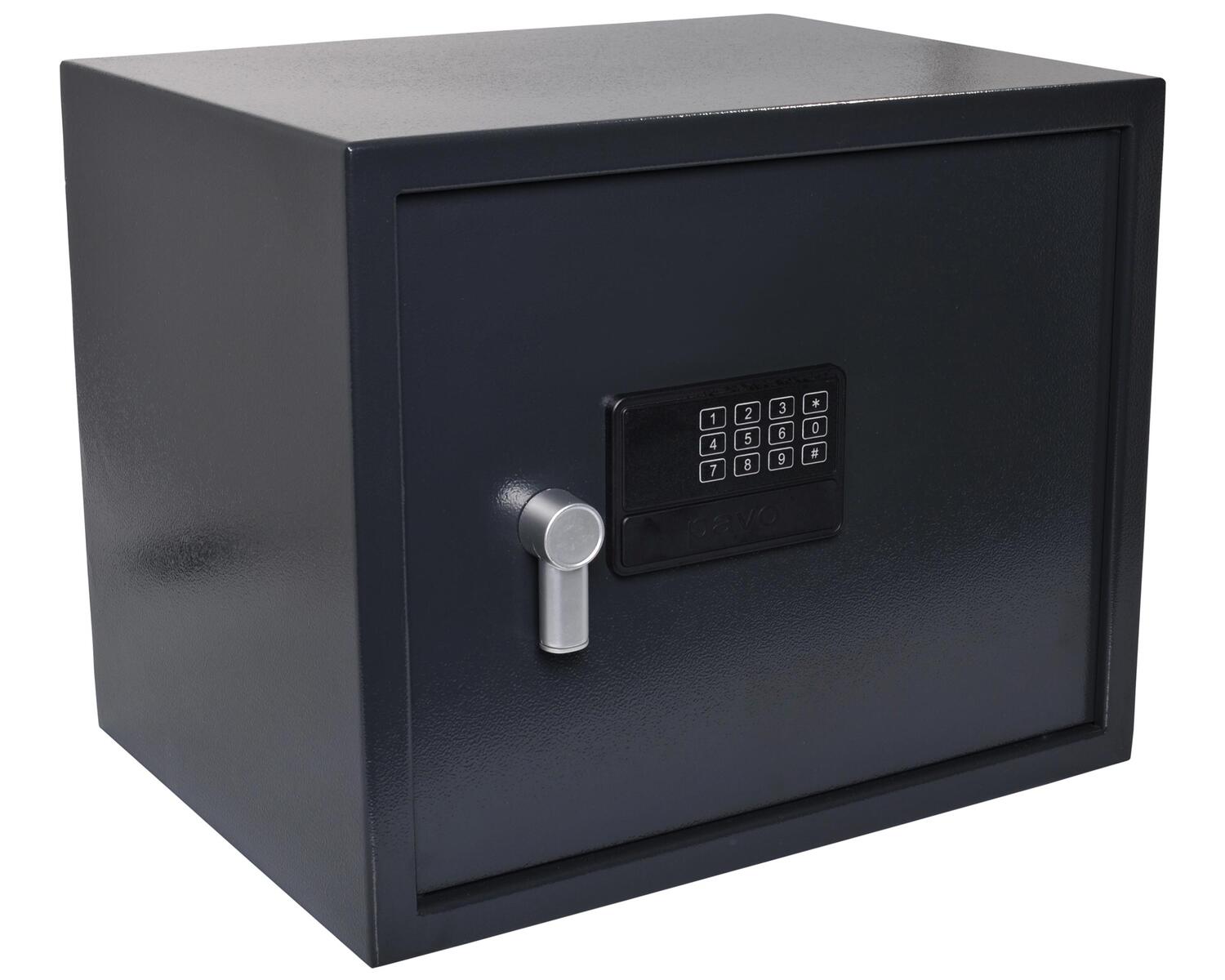 Tresor Safe 43x35x33 cm mit elektronischem Zahlenschloss fr Tisch/Wandmontage anthrazit